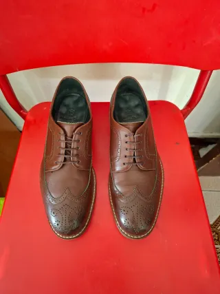 Zapatos Oxford Massimo Dutti Marrones