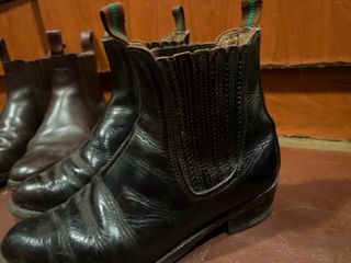 Botas de cuero Chelsea Marrón y Negro