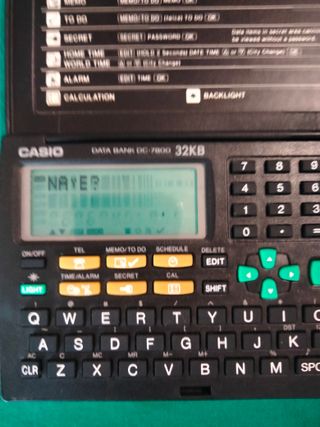 Agenda Casio Vintage DC-7800 32KB