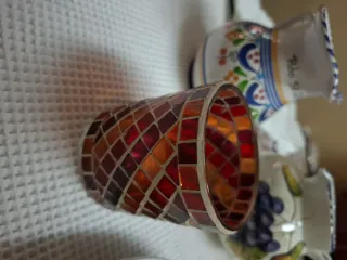 Lote antigüedades cerámica y cristal