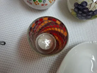 Lote antigüedades cerámica y cristal