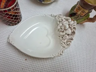 Lote antigüedades cerámica y cristal