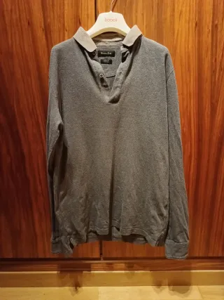 Polo Massimo Dutti Gris Talla S