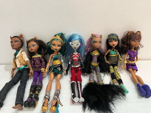 Muñecas Monster High (sin la azul)