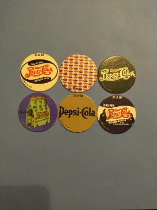 Tazos Pepsi Colección Años 90 (6 Unidades)
