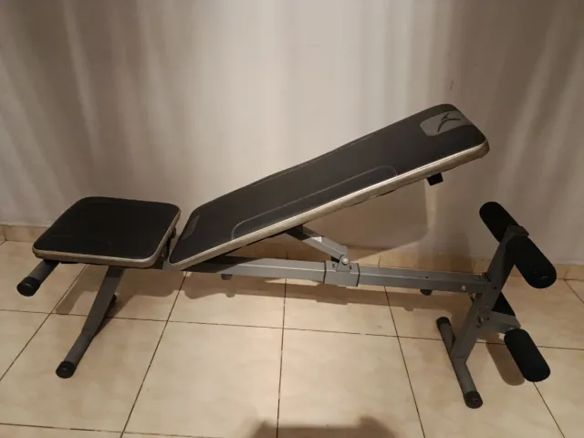 Banco de pesas plegable,ajustable y Mancuernas40k