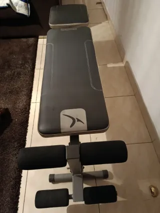 Banco de pesas plegable,ajustable y Mancuernas40k