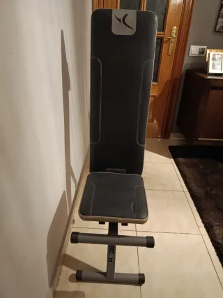 Banco de pesas plegable,ajustable y Mancuernas40k