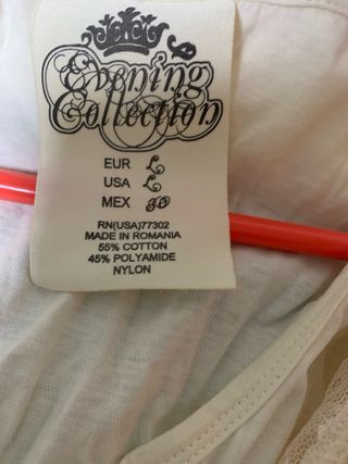 Top encaje marfil Evening Collection Talla L
