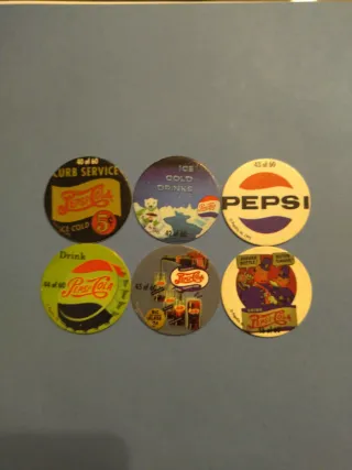 Tazos Pepsi Años 90 - Colección 6 Unidades