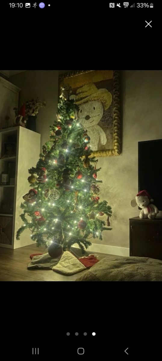 Árbol de Navidad decorado
