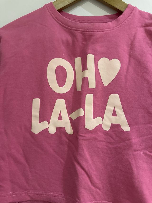 Chándal niña rosa OH LA LA