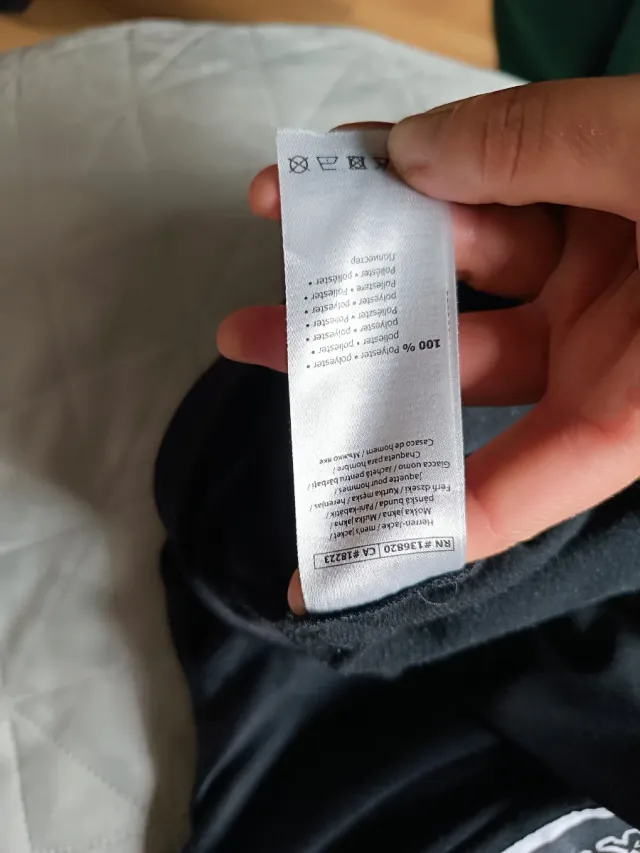 Felpa Kappa Zip Nera XL