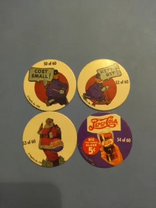 Tazos Pepsi Años 90 - Colección 4 Unidades