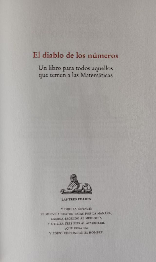 El diablo de los números: Un libro para todos a...