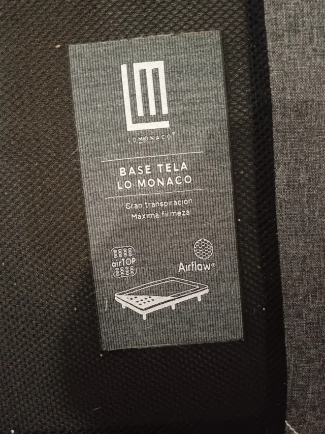 Base Cama Tapizada Gris Oscuro