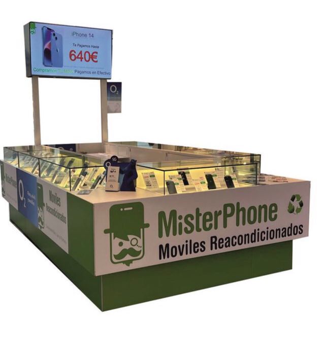 Isleta comercial con cerradura