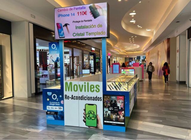 Isleta comercial con cerradura