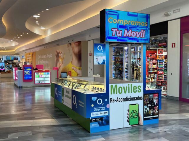 Isleta comercial con cerradura