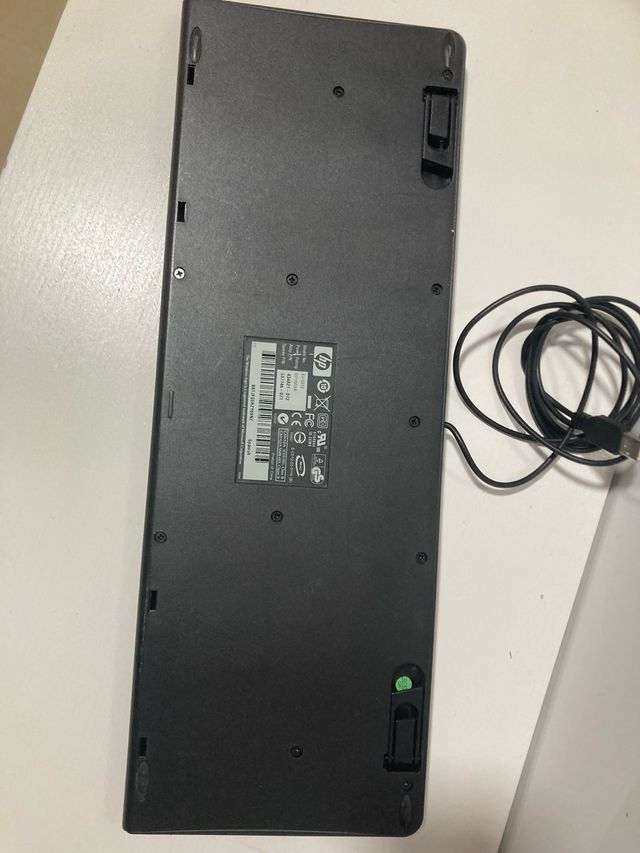 Teclado HP USB Negro y Gris