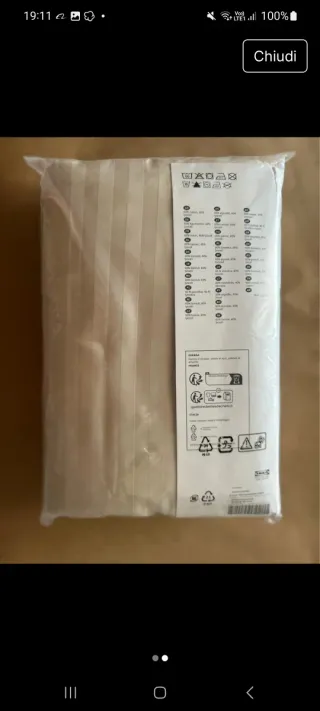 Copripiumino matrimoniale IKEA NATTJASMIN 24o×220