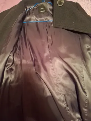 Abrigo Mango Negro Talla S