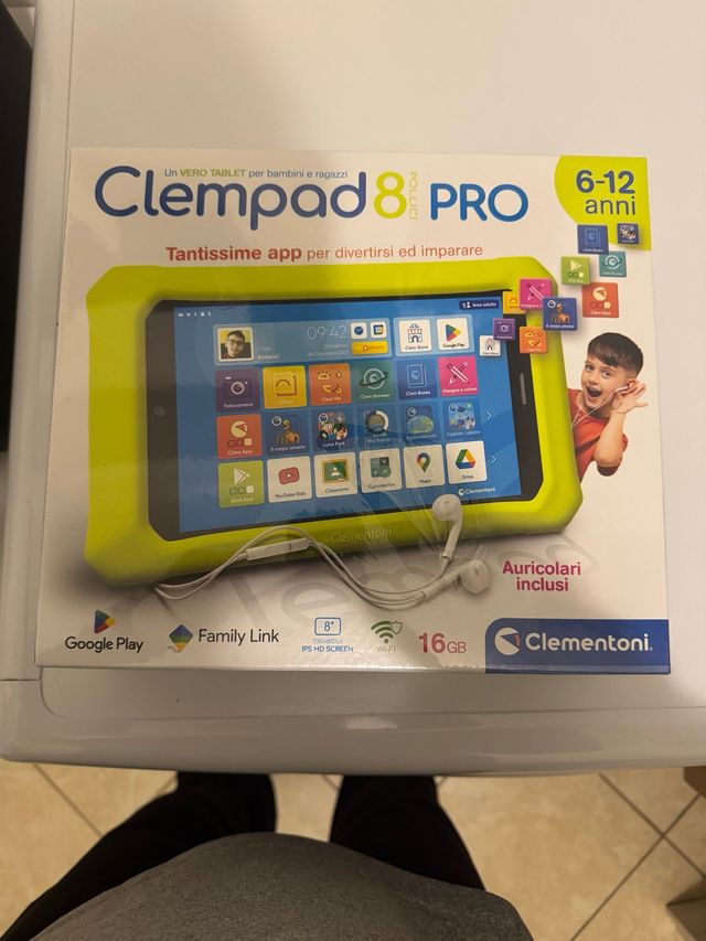Clementoni Clempad 8 Pro Tablet Giallo