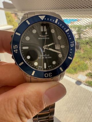 Reloj Sandoz Diver Azul y Plateado