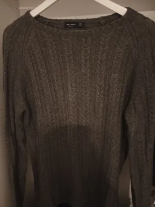 Jersey Zara Hombre Gris Talla L