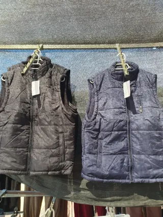 Chalecos Bomber sin Mangas Reversible