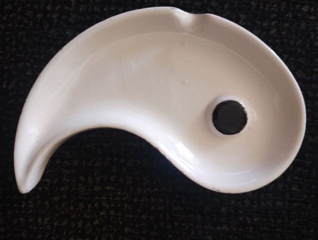 Yin Yang Cerámica 2 Piezas. Simbolo Macrobiótica