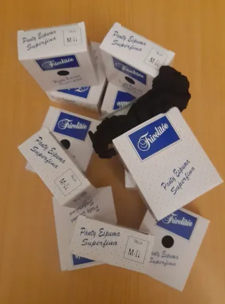 12 Pantys Trivolitée Negros Talla M