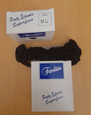 12 Pantys Trivolitée Negros Talla M