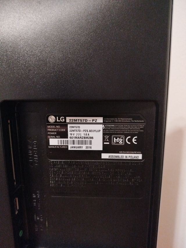 Monitor LG IPS LED 22"