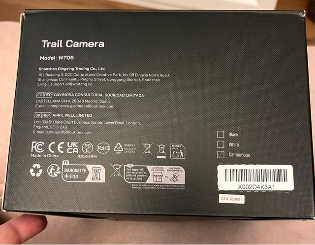 Cámara Caza Solar WiFi Antena