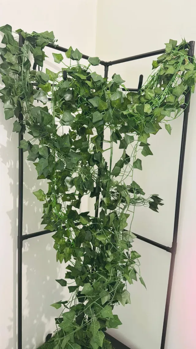 20 Hojas Hiedra Artificial Verde