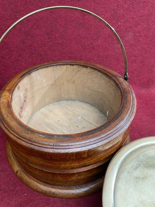 Calentador de pies antiguo de carruaje siglo XIX