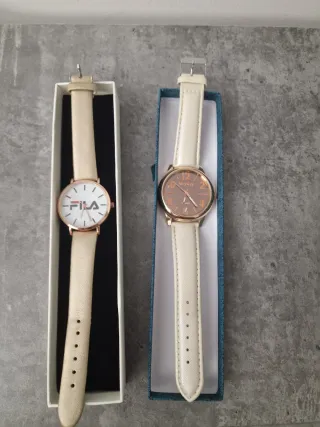 2 Relojes Fila y MCY KCY Beige