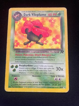 Dark vileplume 30/82 Team Rocket Pokemon TCG ITA