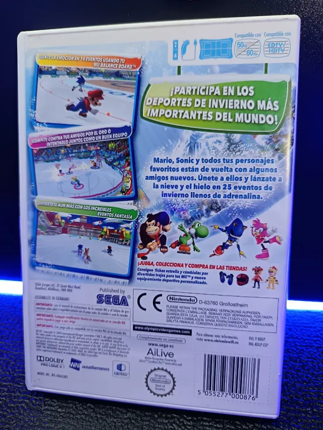 Mario & Sonic Juegos Olímpicos Invierno Wii