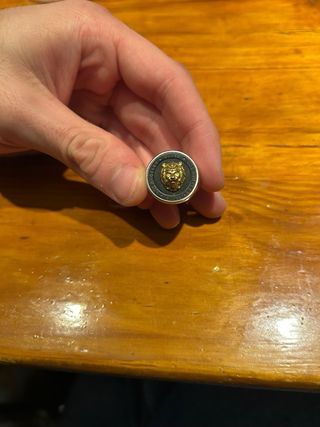 Anillo Guess Lion King Plata