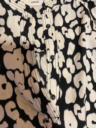 Vestido gasa animal print MANGO talla amplia