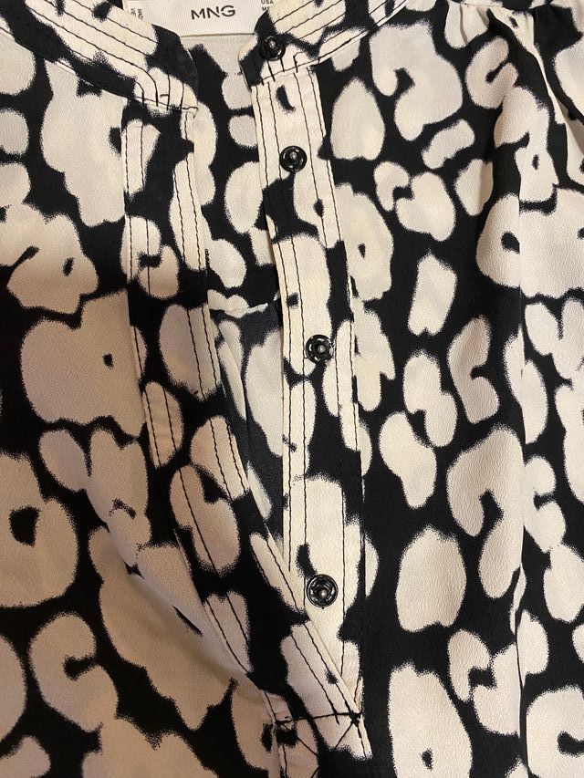 Vestido gasa animal print MANGO talla amplia