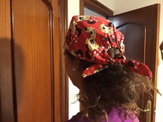 Gorro de enfermera tela Minnie Mouse