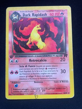 Dark Rapidash 44/82 1ed Team Rocket Pokémon IT
