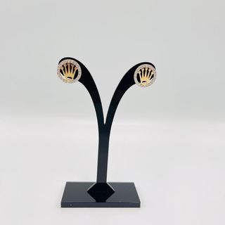 PENDIENTES CORONA 18K