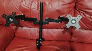 Supporto 2 bracci monitor/tablet