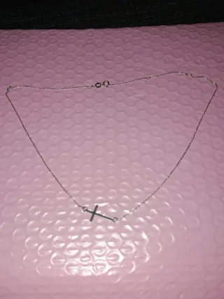 Cadena Plata con Colgante Cruz