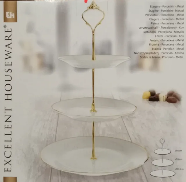 Portafrutta Excellent Houseware porcellana