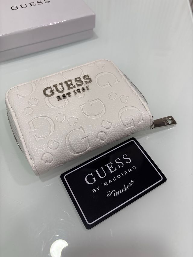 Monedero Blanco Estampado